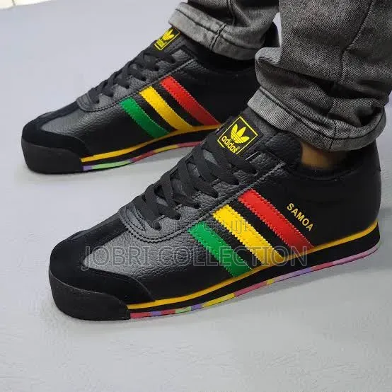 Adidas Samoa “ Rasta Quality Leather Sneakers