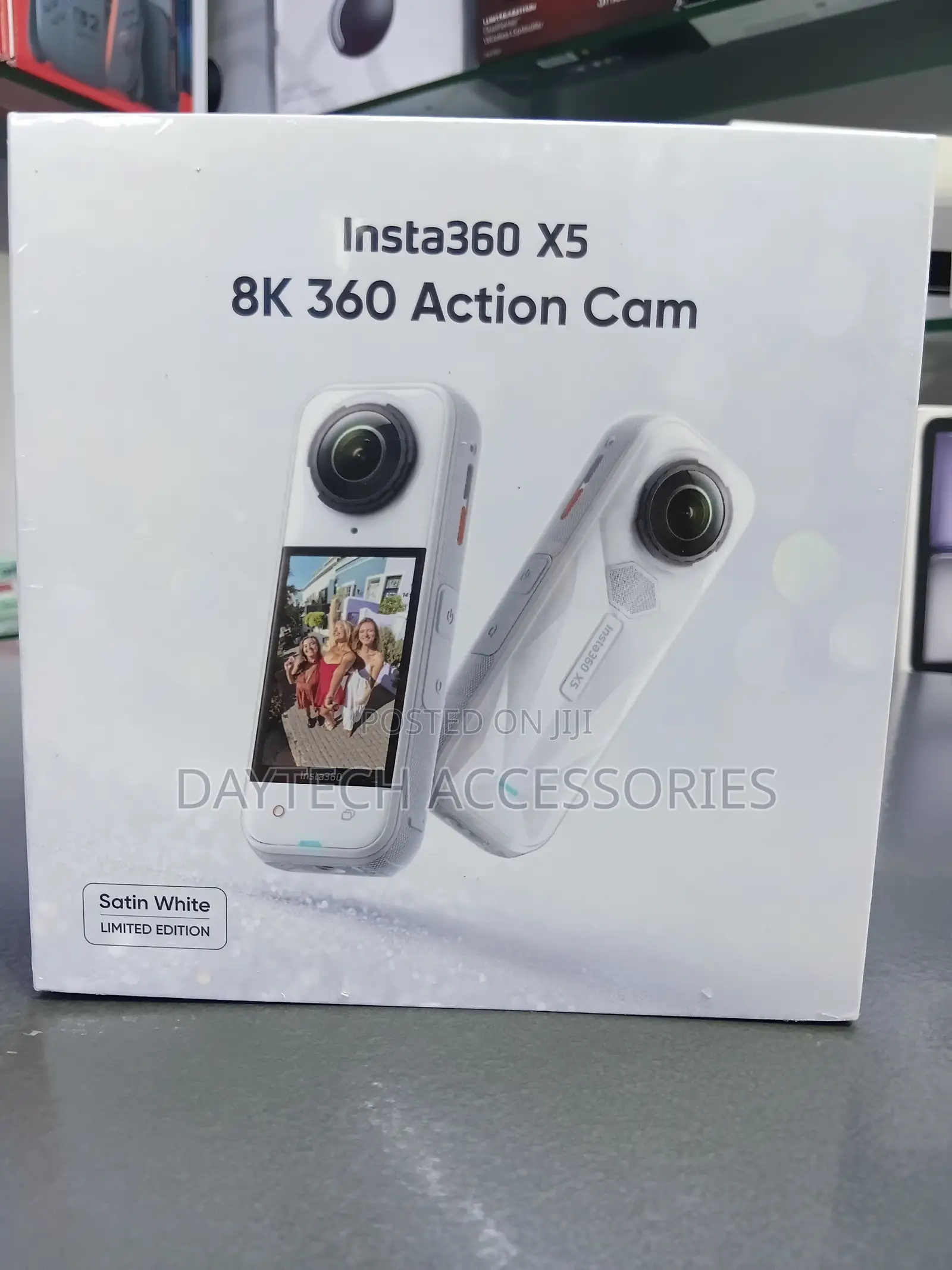 Insta360 X5 360° 8K Camera (Limited Edition, Satin White)