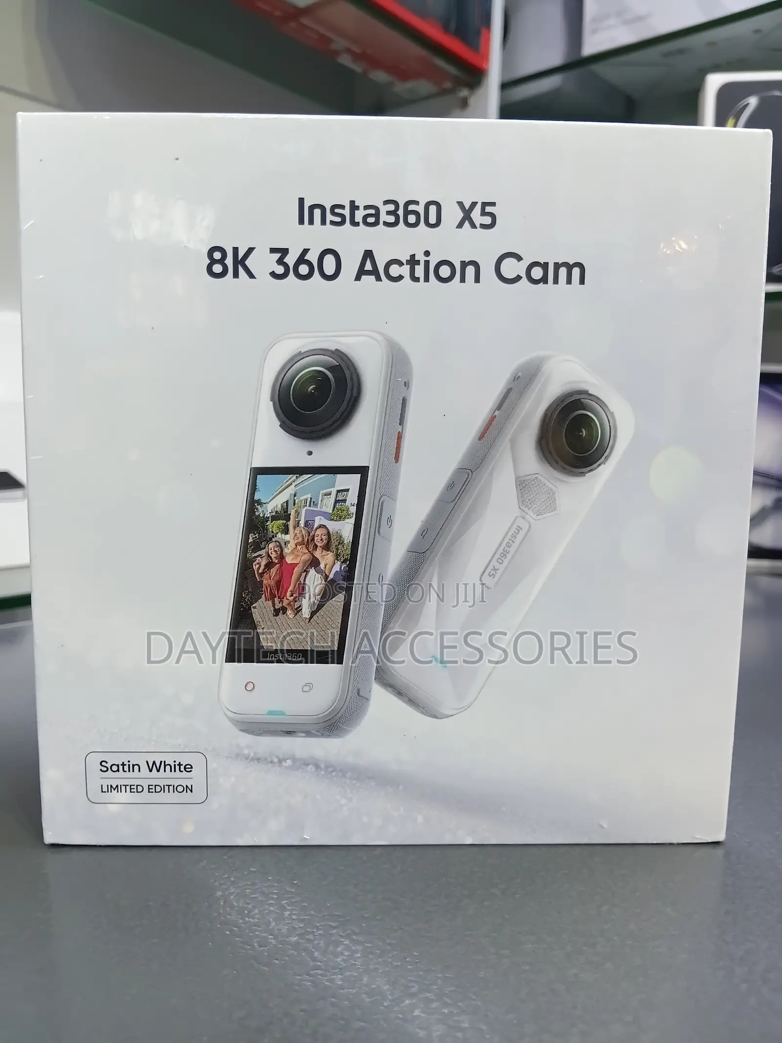Insta360 X5 360° 8K Camera (Limited Edition, Satin White)