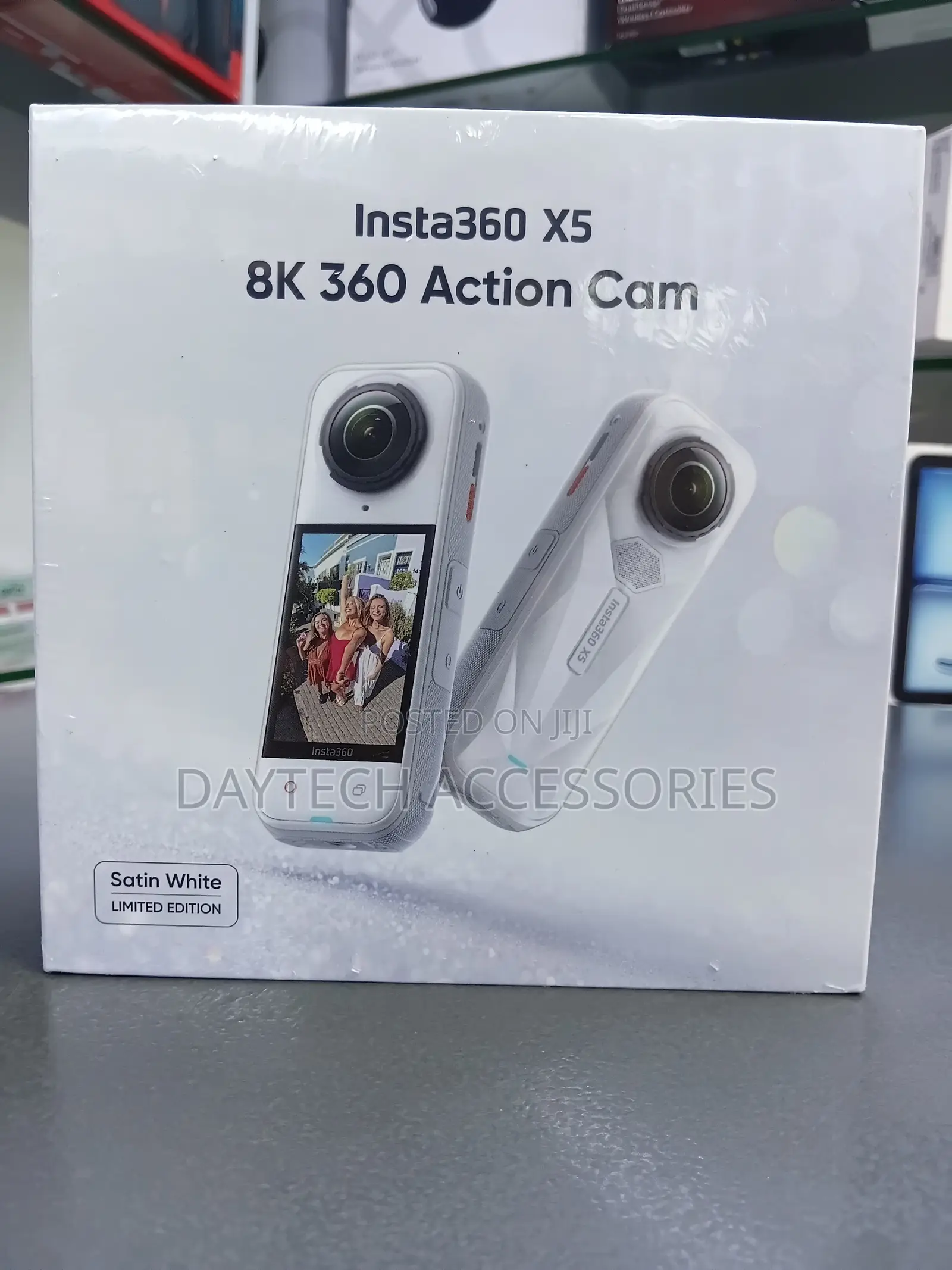 Insta360 X5 360° 8K Camera (Limited Edition, Satin White)