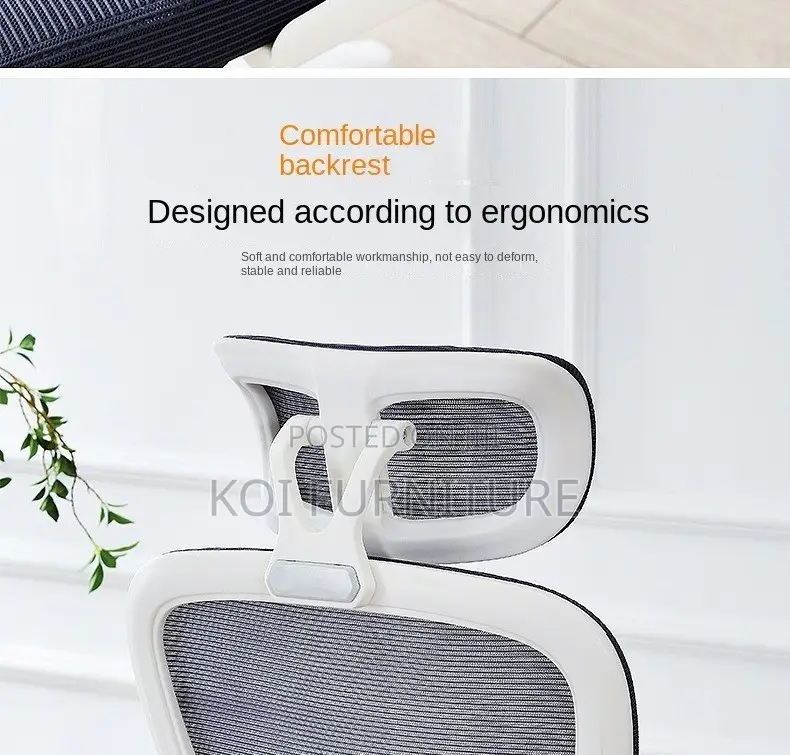 Office Chair; Mesh Orthopedic Executive Headrest Seat