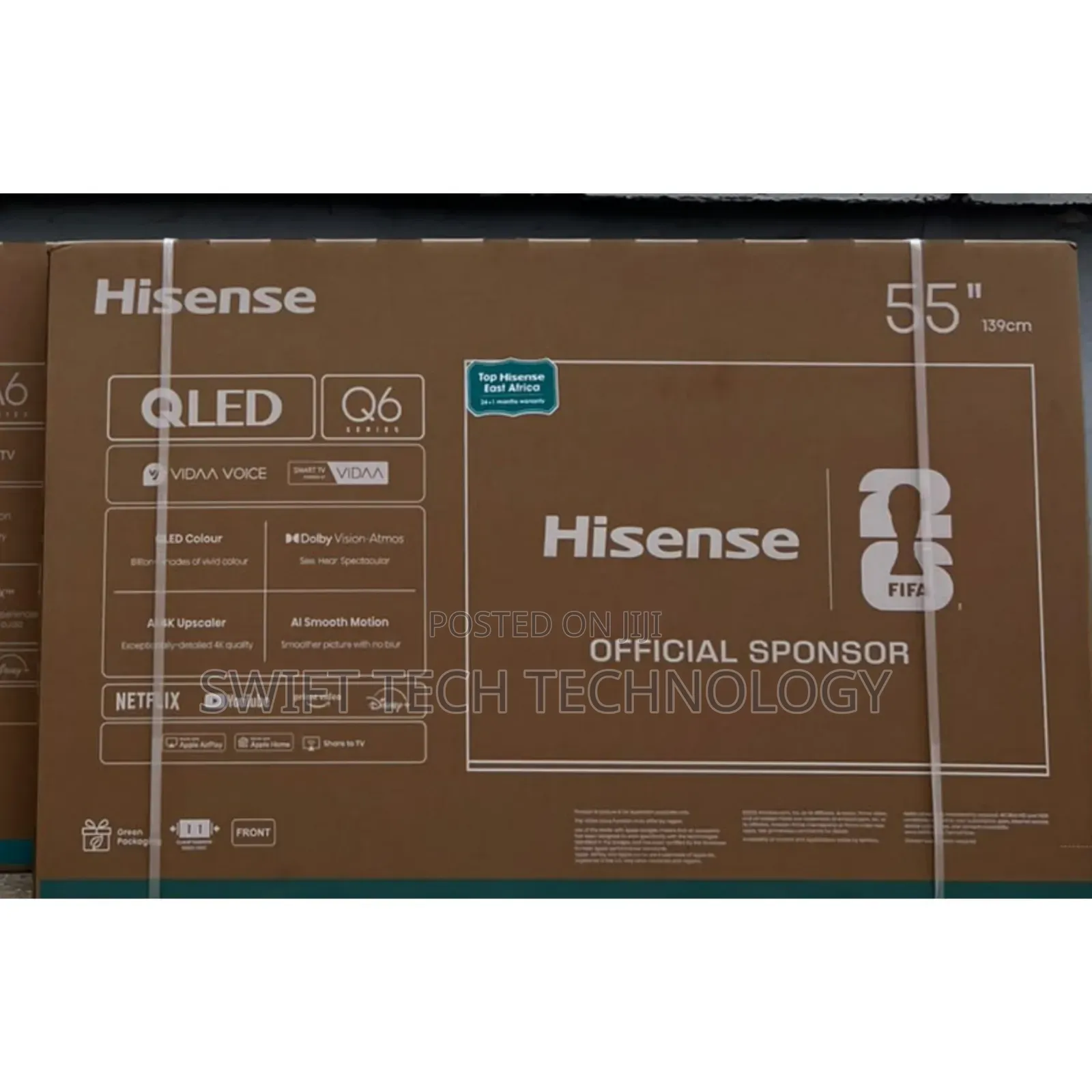 Hisense 55" Inch Smart TV 4k Qled,smart TV
 Vidaa