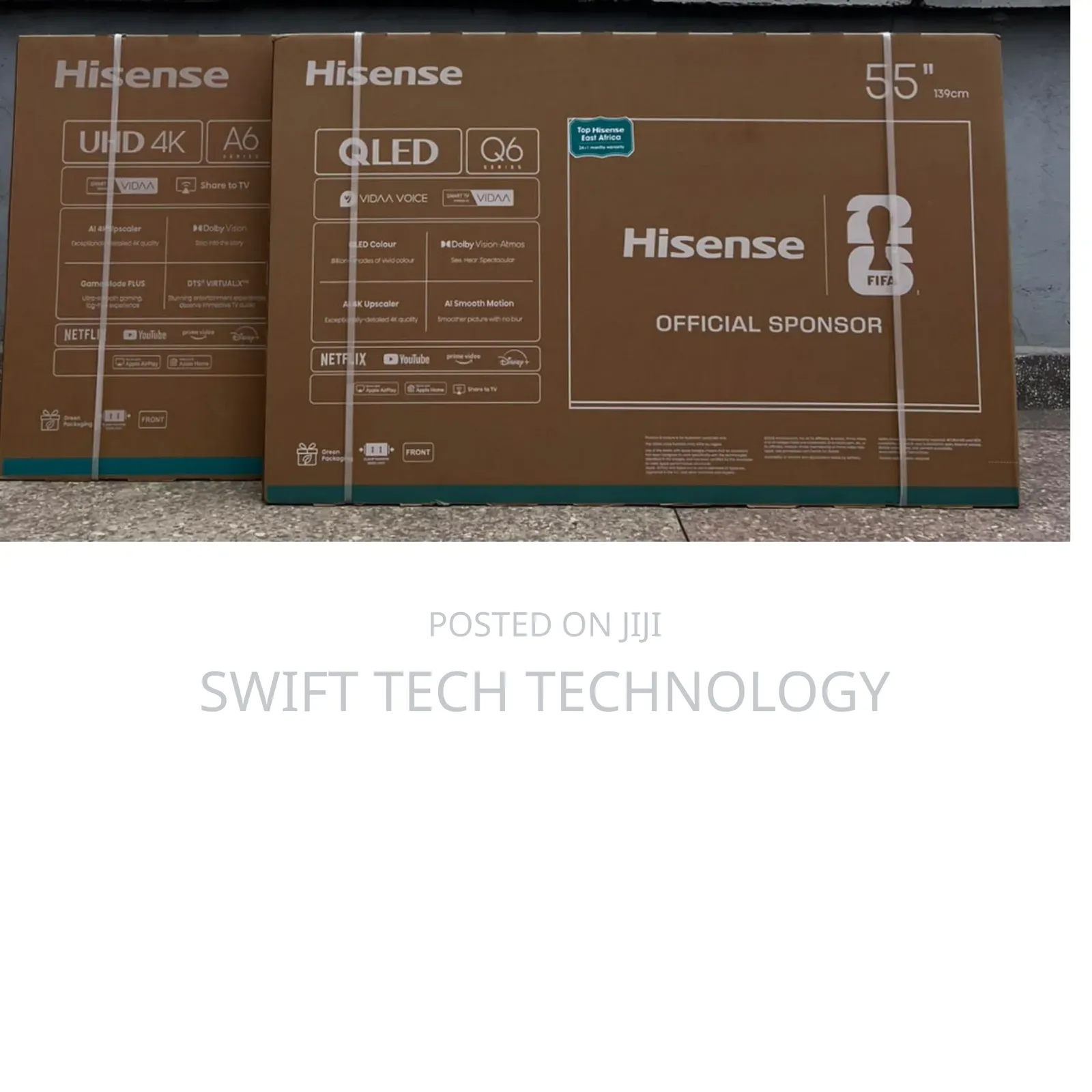 Hisense 55" Inch Smart TV 4k Qled,smart TV
 Vidaa