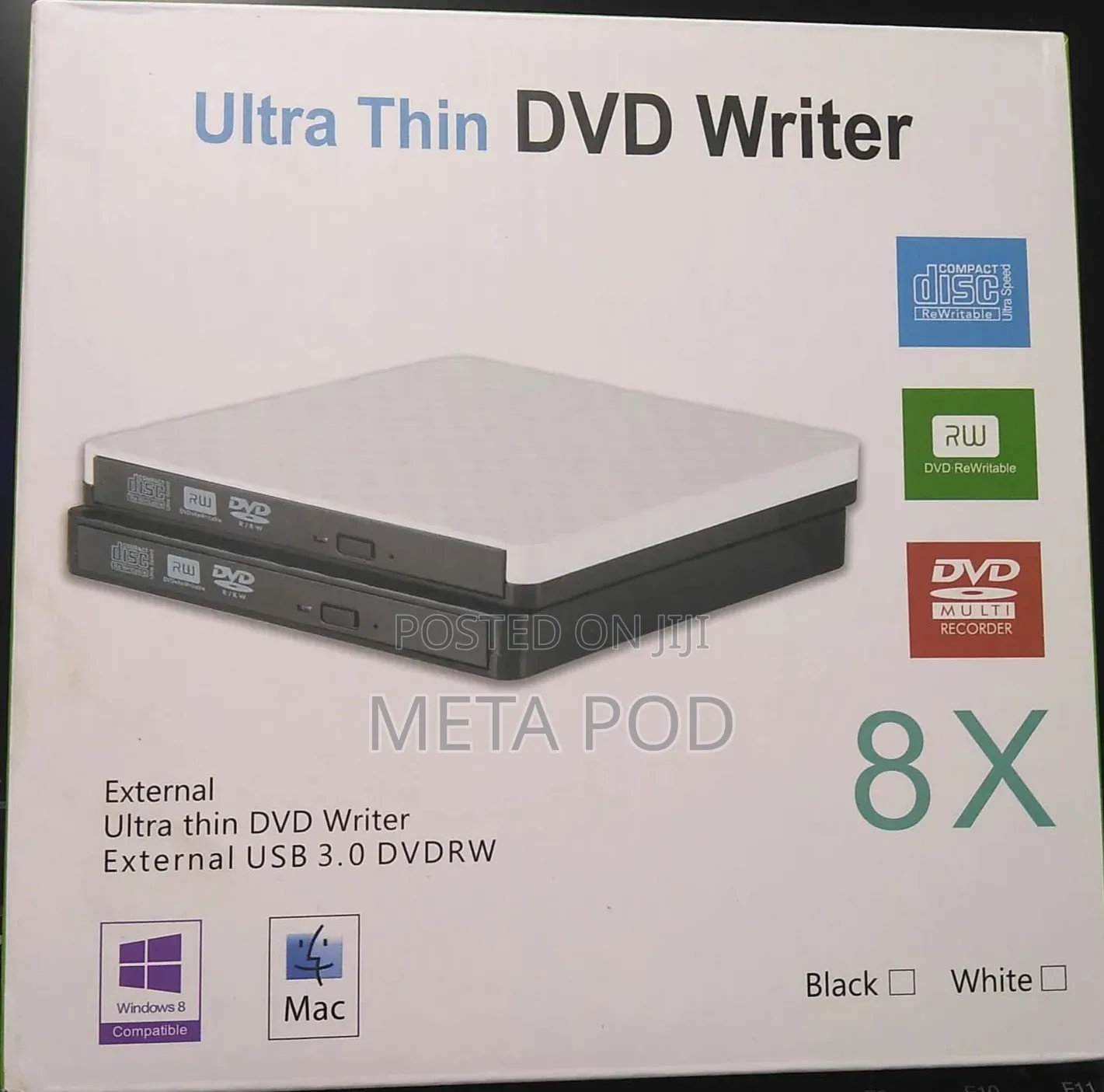 External Ultra-Thin USB 3.0 DVD Writer