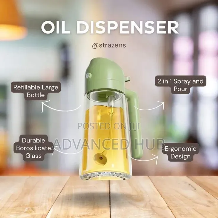 2in1 Oil Sprayer & Dispenser Bottle