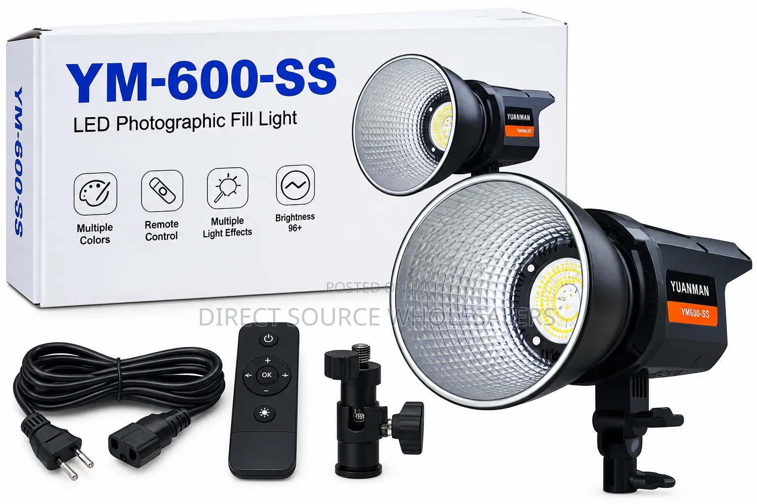 YM-600-SS LED Photography Fill Light With Remote Control and Tripod
