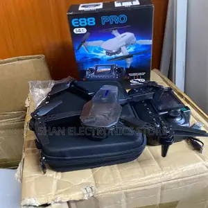 Travel Ready E88 Pro Drone With Camera and Screen Display