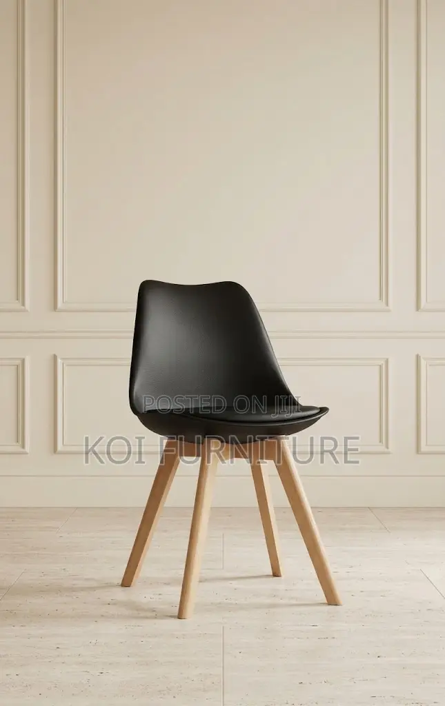 Dining Chairs; Eames Armless Cushioned Modern Dining Seat