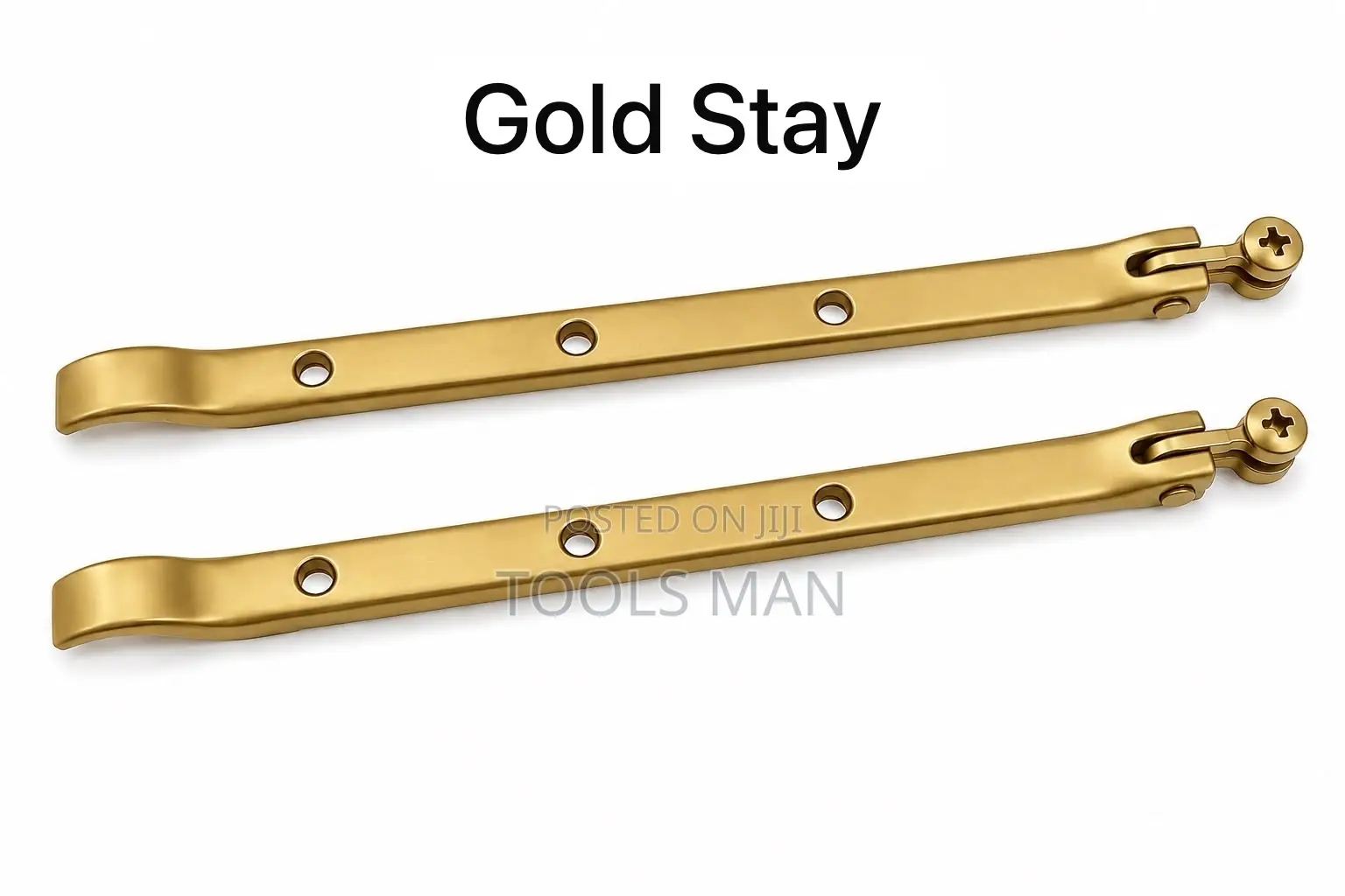 Casement Window Peg Stay Gold Brass Finish Arms Pair Frame Pegs