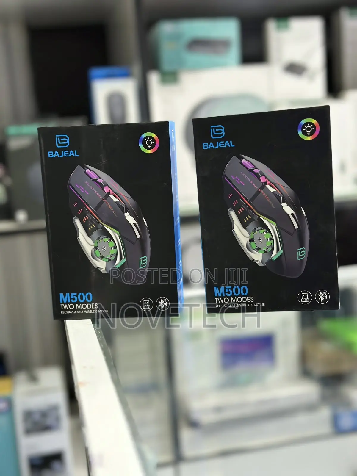RGB Wireless Gaming Mouse - 6 Buttons, Ergonomic, Rechargeable