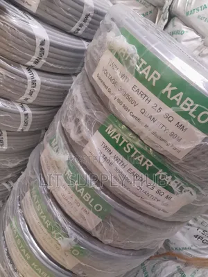 2.5mm Twin With Earth Electrical Cable, Matstar Brand, 90 Meters,mt001