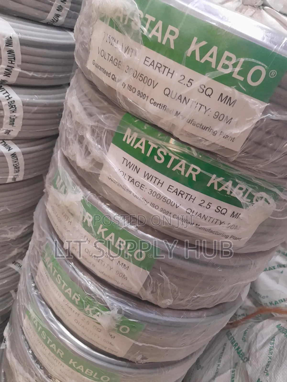 2.5mm Twin With Earth Electrical Cable, Matstar Brand, 90 Meters,mt001