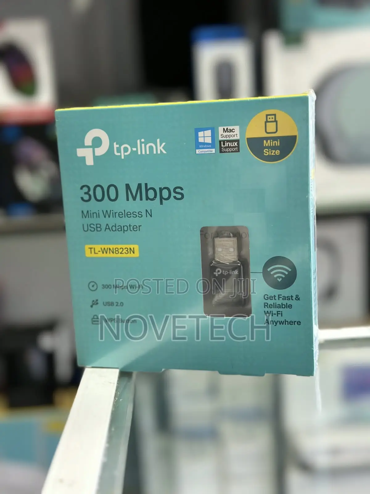 TP-Link WiFi Dongle 300 MBPS Wireless Network Wi-Fi Adapter PC Desk