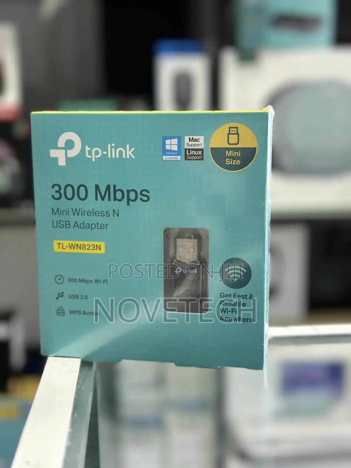 TP-Link WiFi Dongle 300 MBPS Wireless Network Wi-Fi Adapter PC Desk