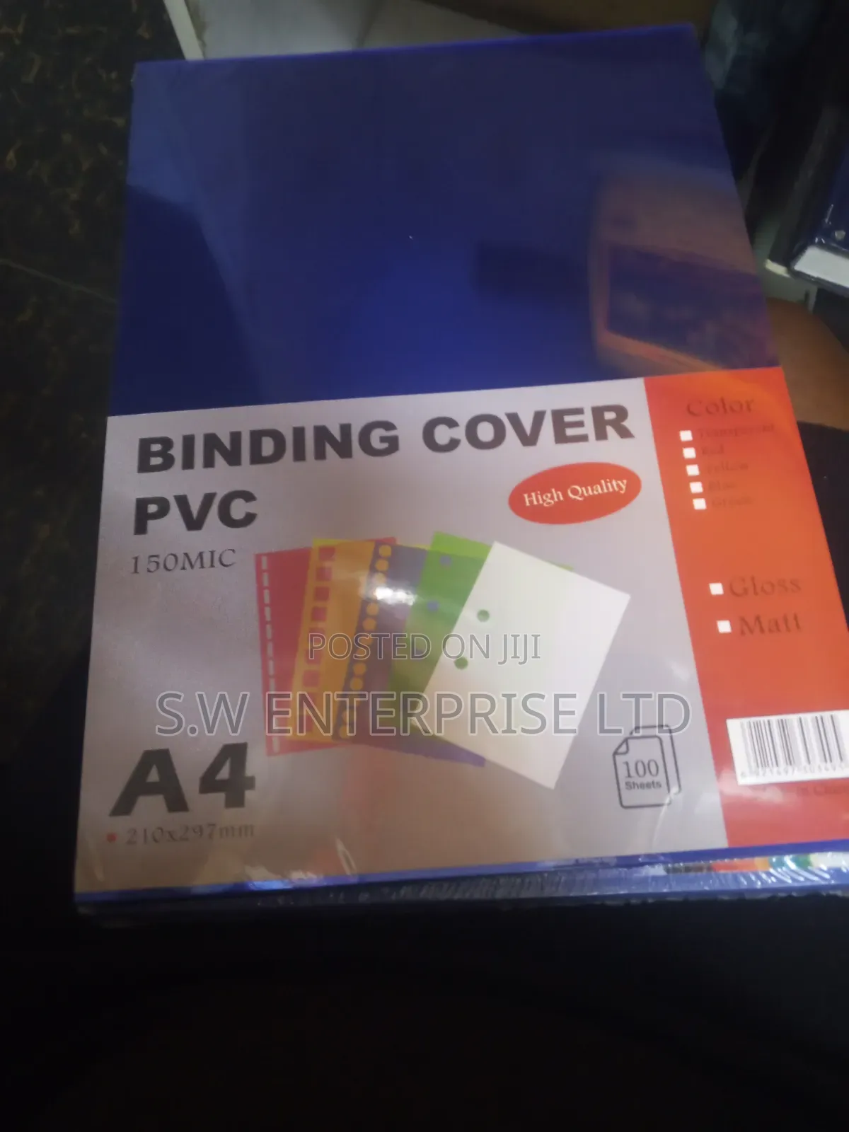 A4 PVC Binding Covers