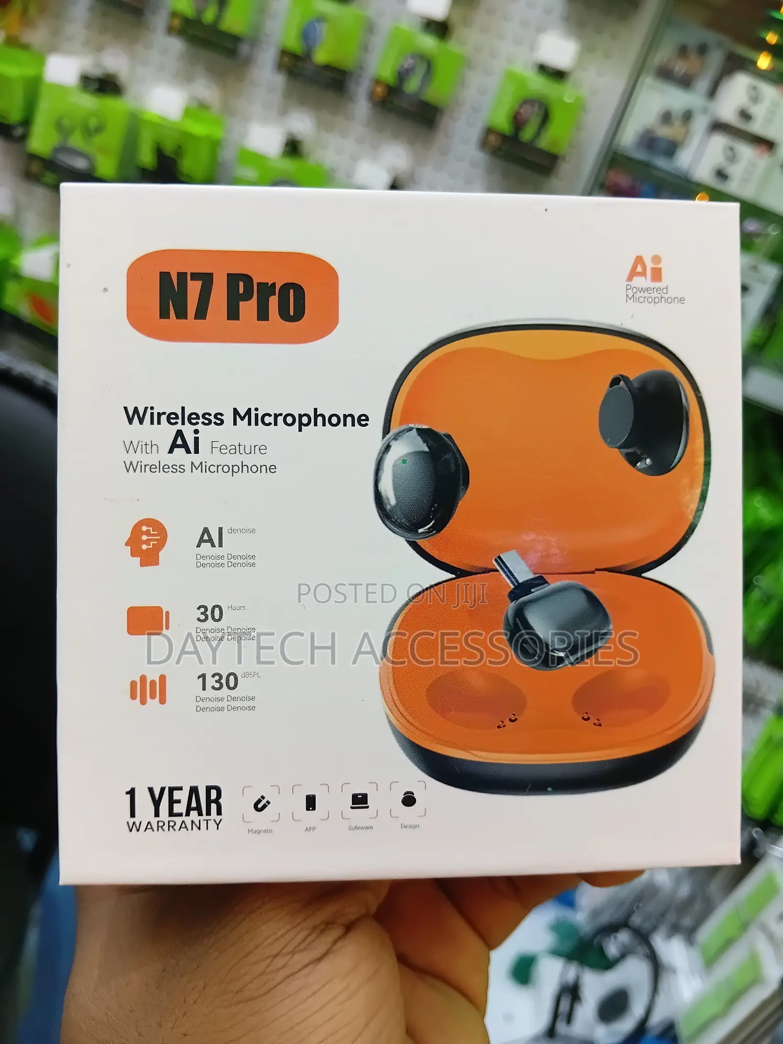 N7 Pro ANC Tiny Magnetic Wireless Microphone.