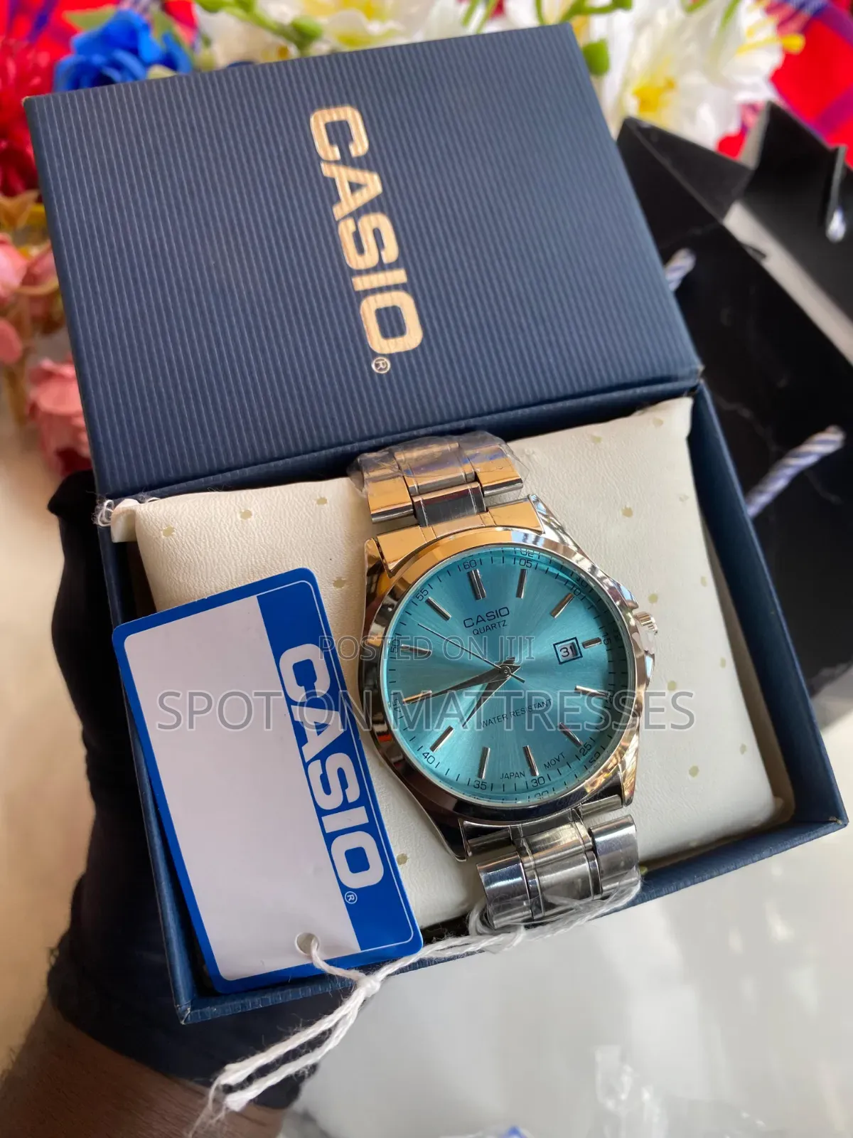 CASIO Watch for Men + Free CASIO Box. Gold & Silver. We Deliver!