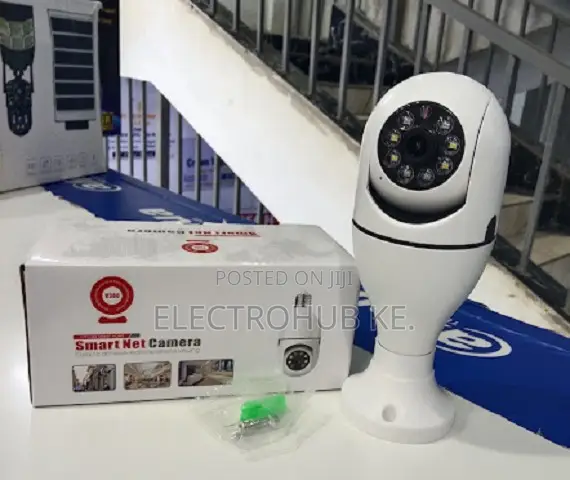 Smart Wireless WiFi Bulb Camera 360° PTZ | Single Lens + Night Vision