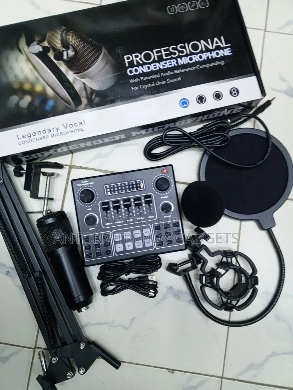 BM800 Vocal Mic Set for YouTube Streaming Gaming and Singing