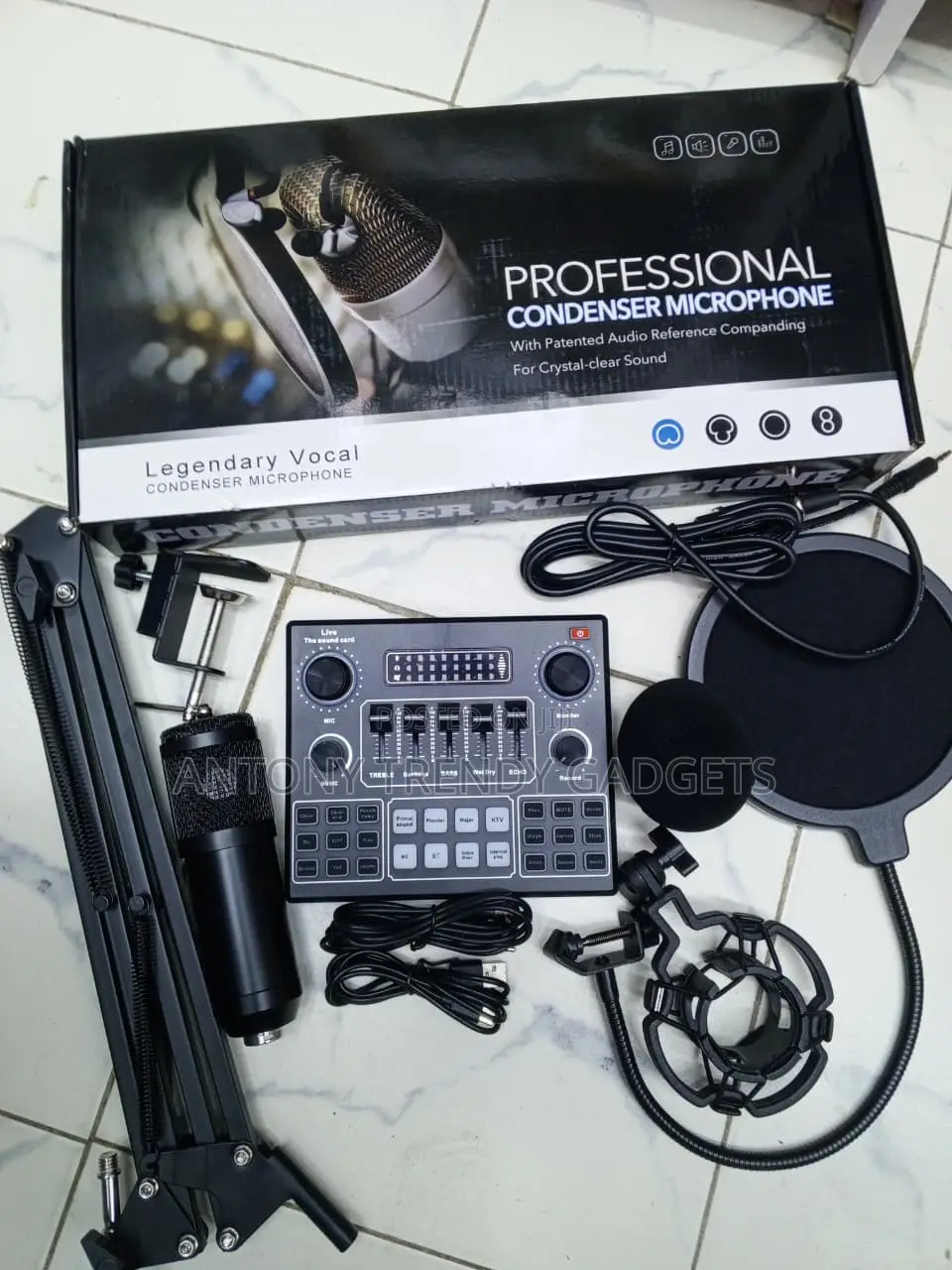 BM800 Vocal Mic Set for YouTube Streaming Gaming and Singing