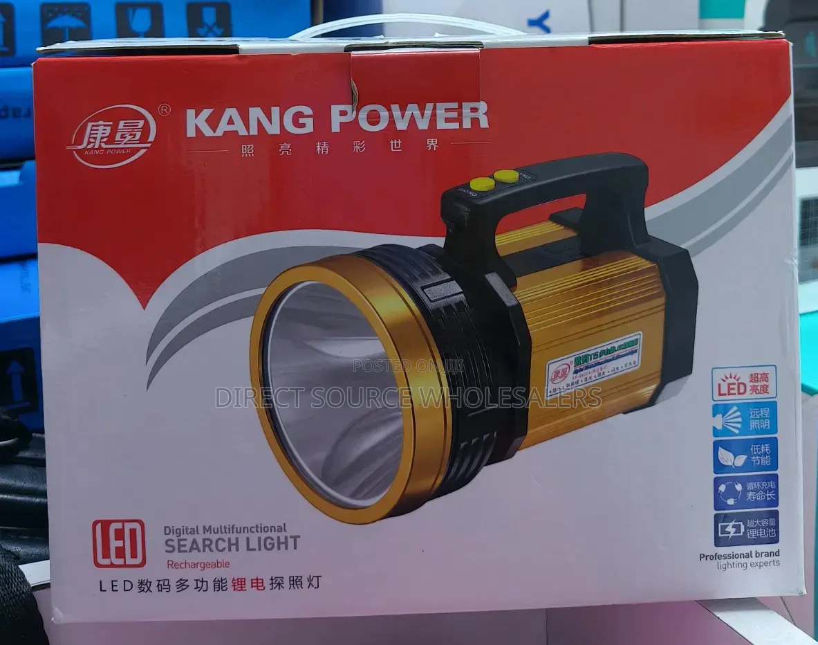 Kang Power Rechargeable LED Searchlight for Home, Outdoor and Emergenc
