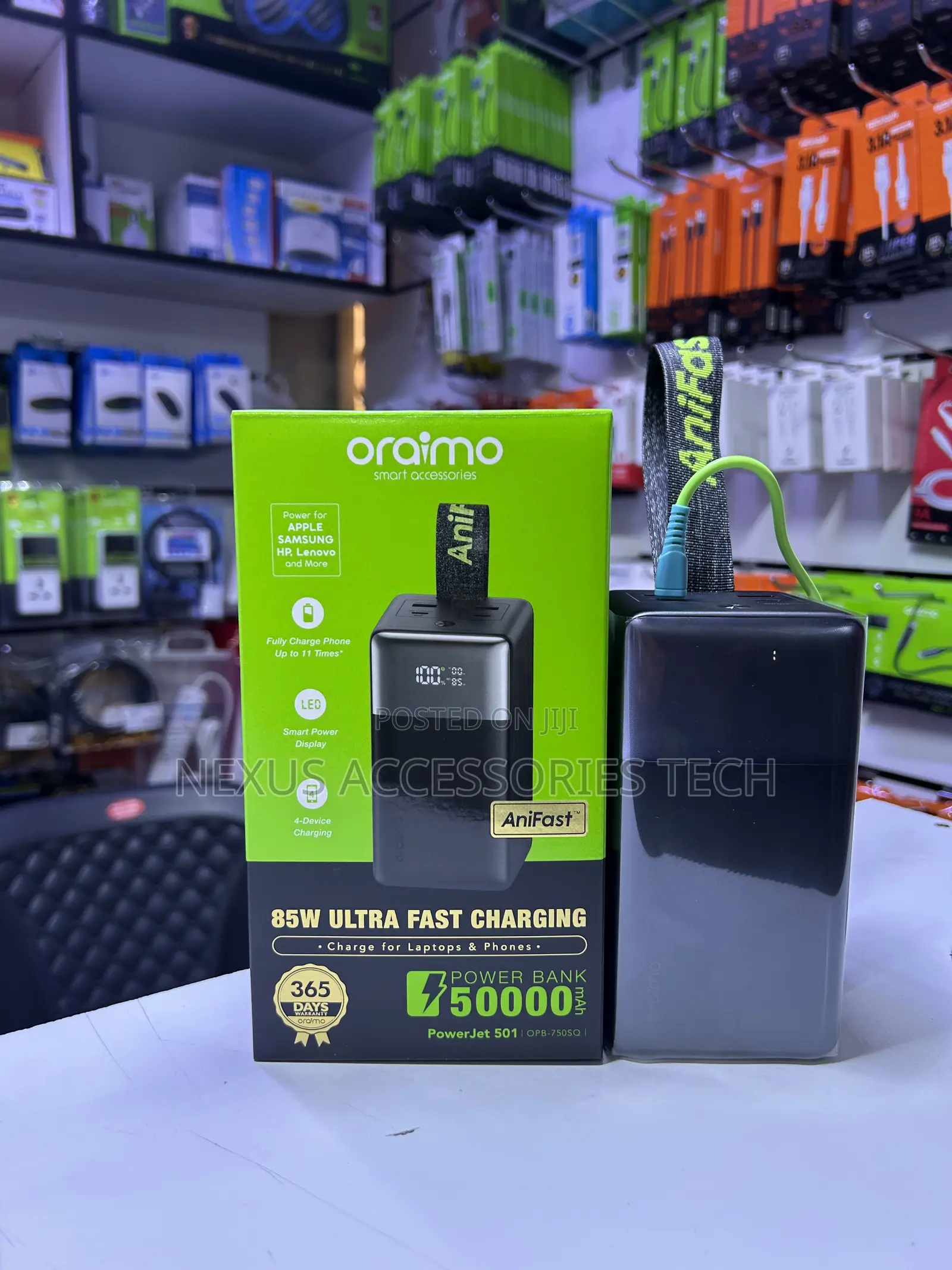 Oraimo PowerJet 501 50000mAh Power Bank 85W for Laptops & Phones