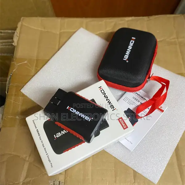 KDIAG Konnwei OBD2 Bluetooth Reader for Vehicle Engine Diagnostics