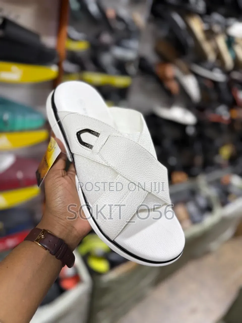 Christian Dior-Style Slip-on Sandals
