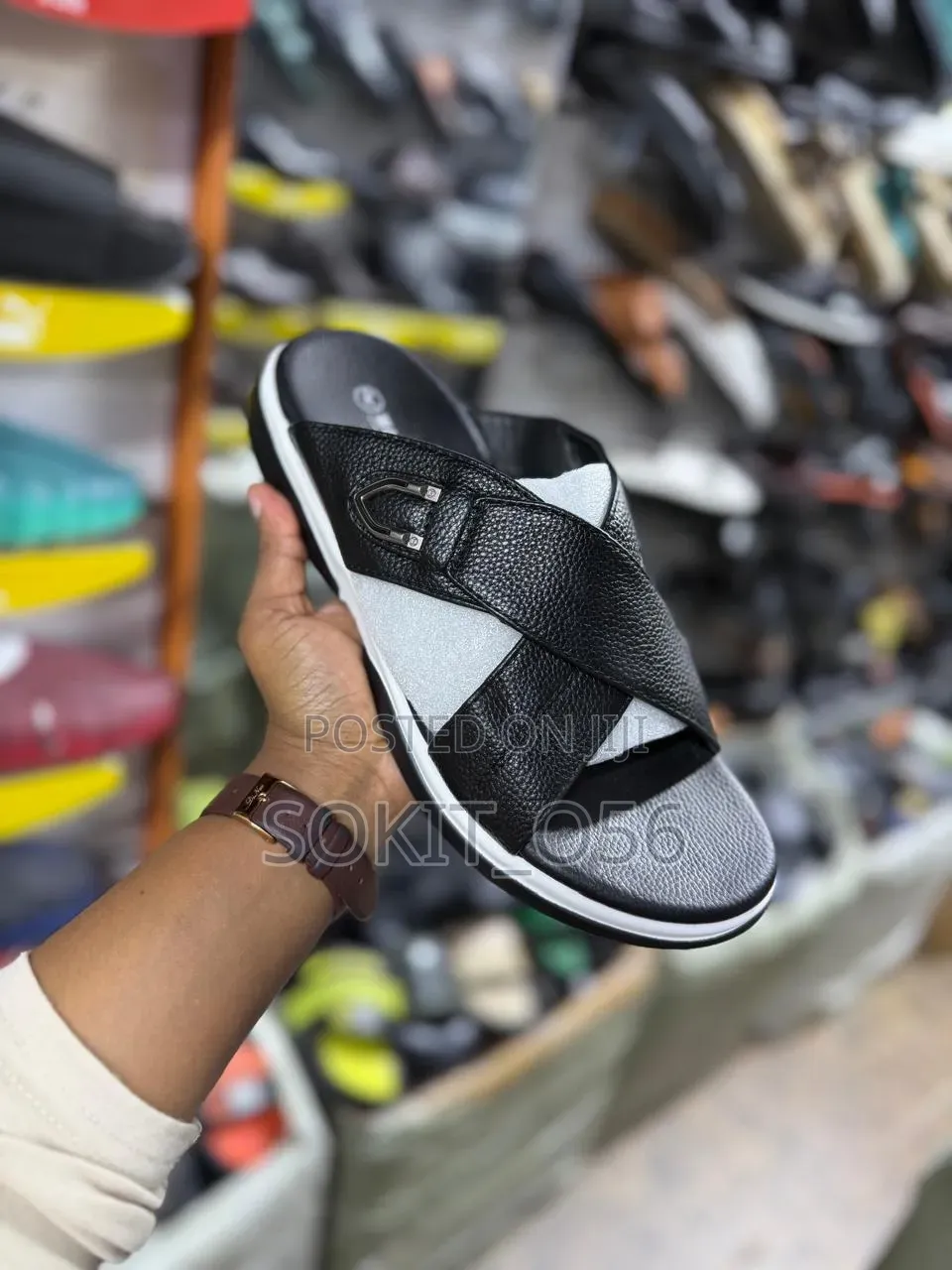 Christian Dior-Style Slip-on Sandals