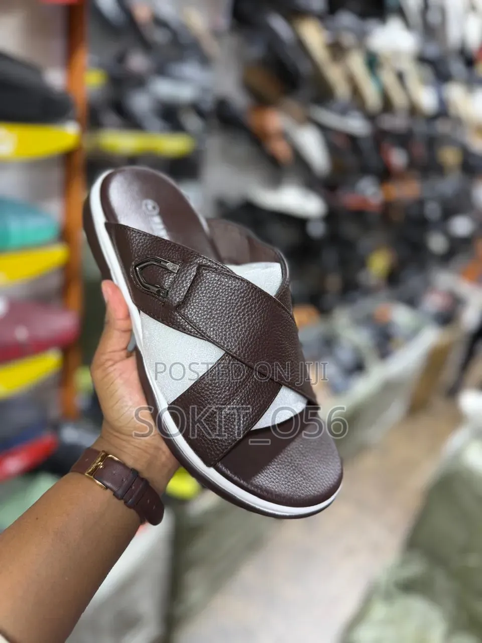 Christian Dior-Style Slip-on Sandals