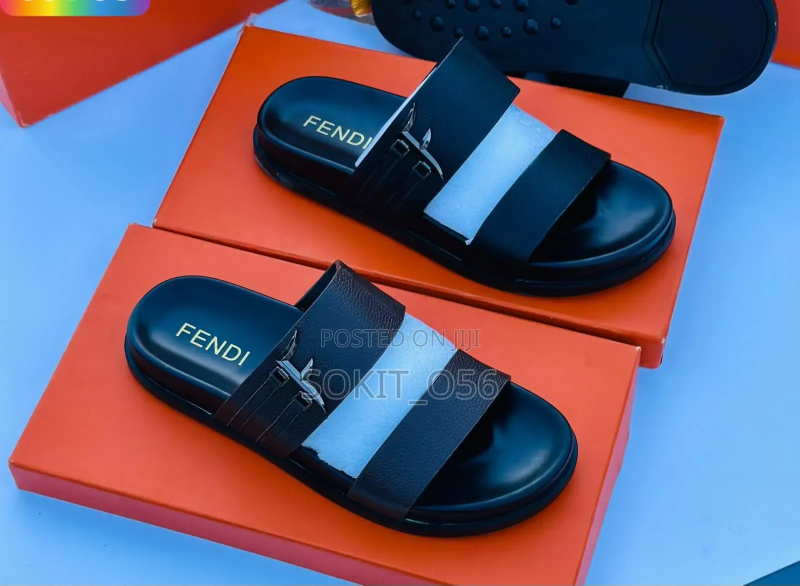 Christian Dior-Style Slip-on Sandals