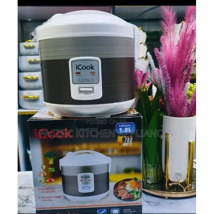 Icook Premium 1.8L Electric Rice Cooker With Keep Warm Function