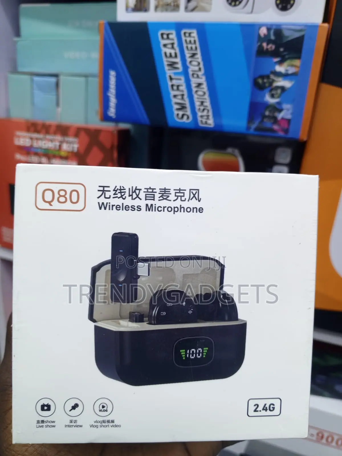 Q80 Dual Wireless Phone Mic With Noise Reduction Feature