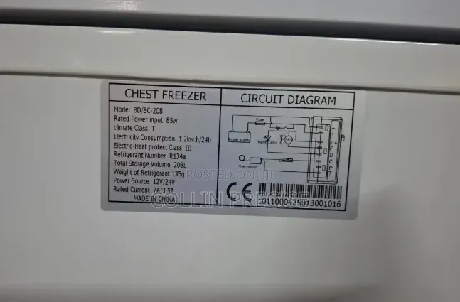 208L Chest Freezer