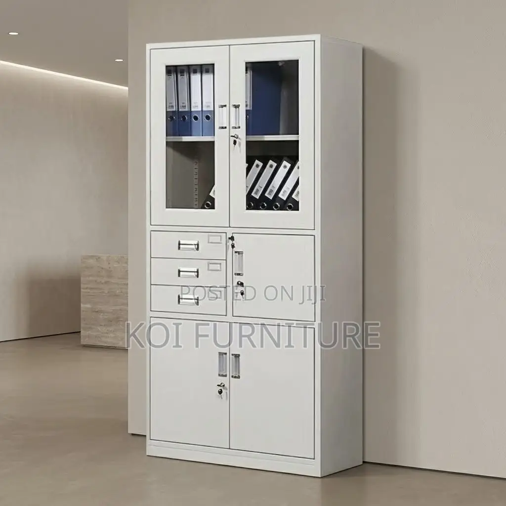 Office Cabinet; Lockable Grey Office Filing Cabinet