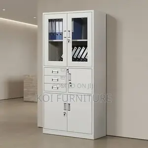 Office Cabinet; Lockable Grey Office Filing Cabinet