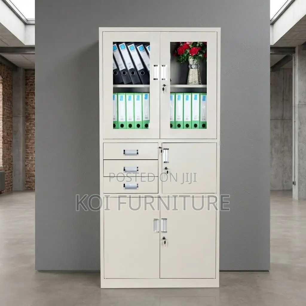 Office Cabinet; Lockable Grey Office Filing Cabinet