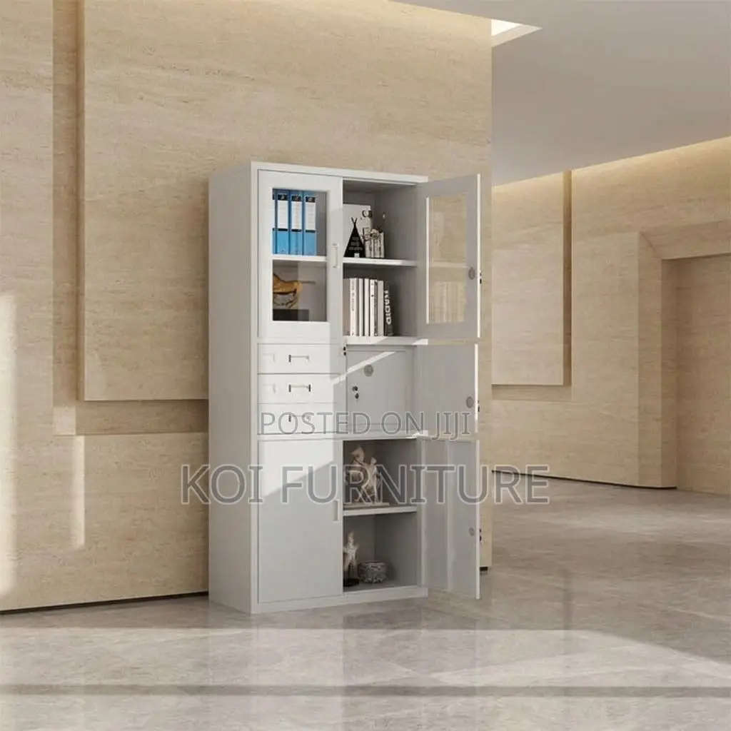 Office Cabinet; Lockable Grey Office Filing Cabinet