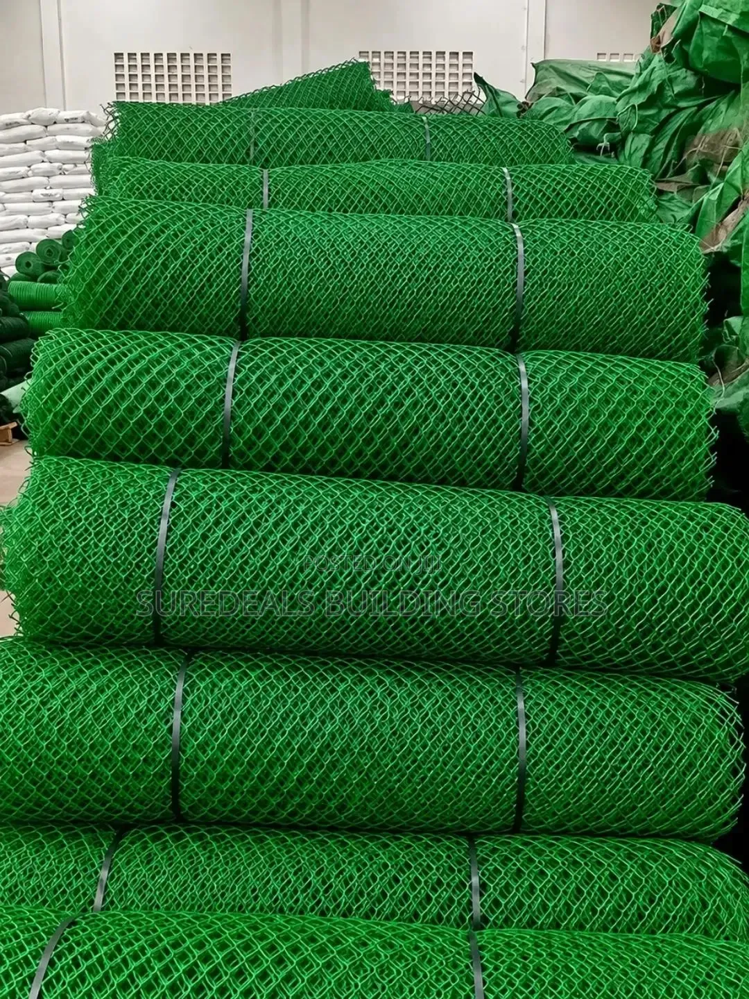 Green Plastic Poultry Mesh Roll, 1m * 25m