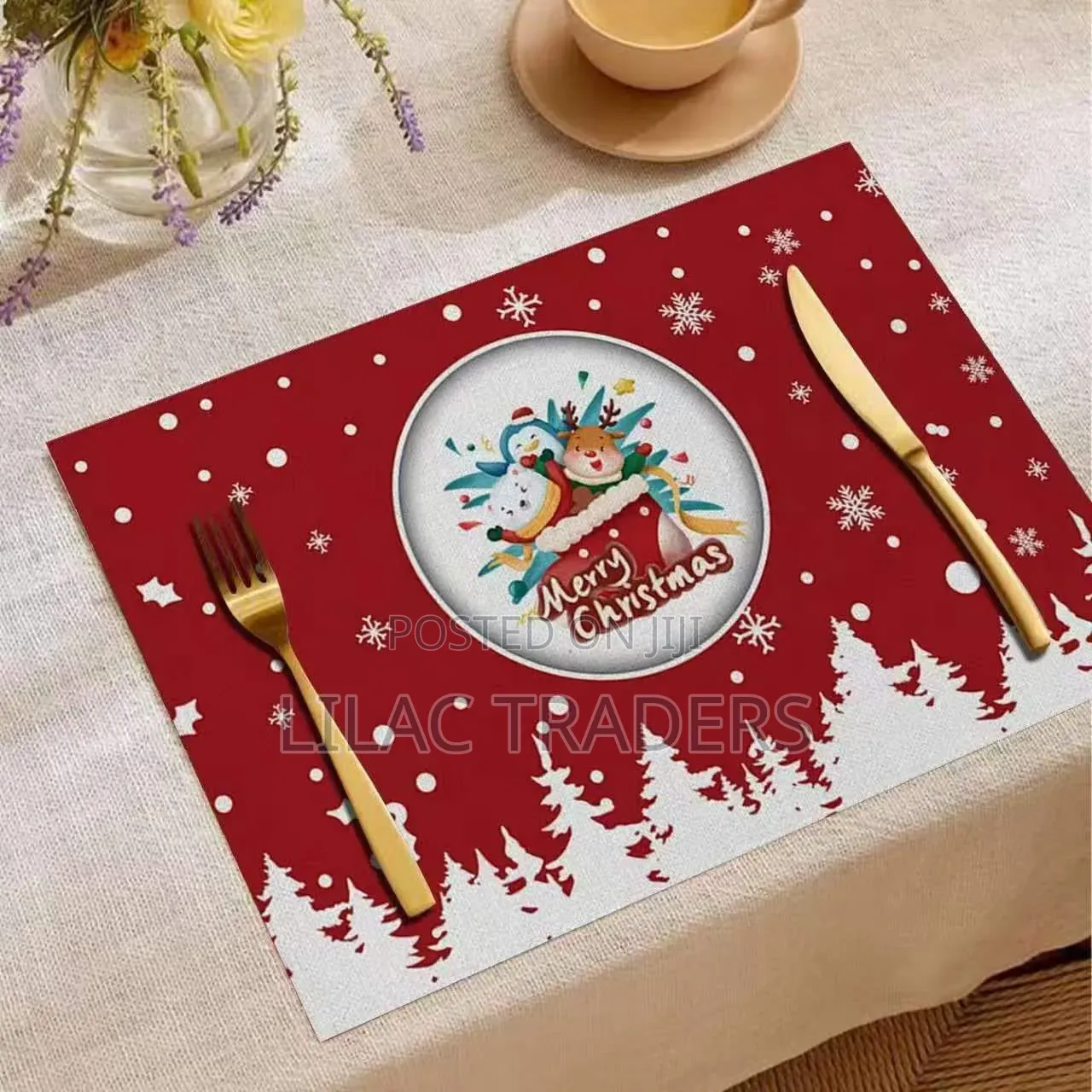 Christmas Decorative Placemats for Home Bli