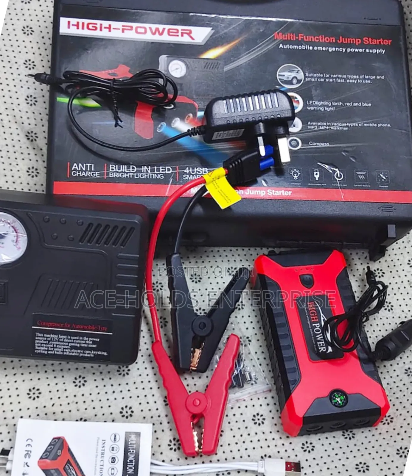 High-Quality Emergency Car Jump Starter Kit