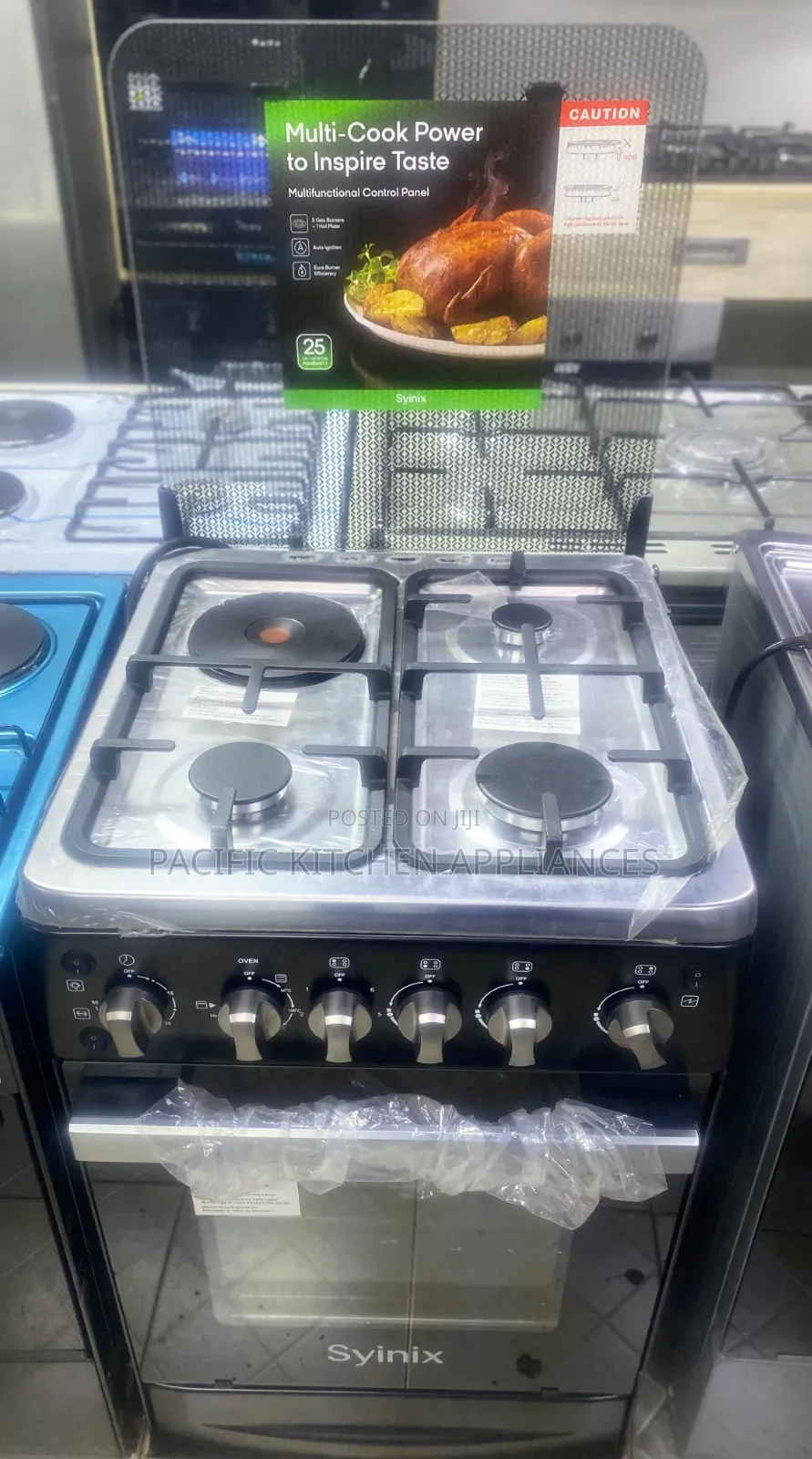 Syinix New Model 50by55 3+1 Standing Cooker 
With Electric Oven