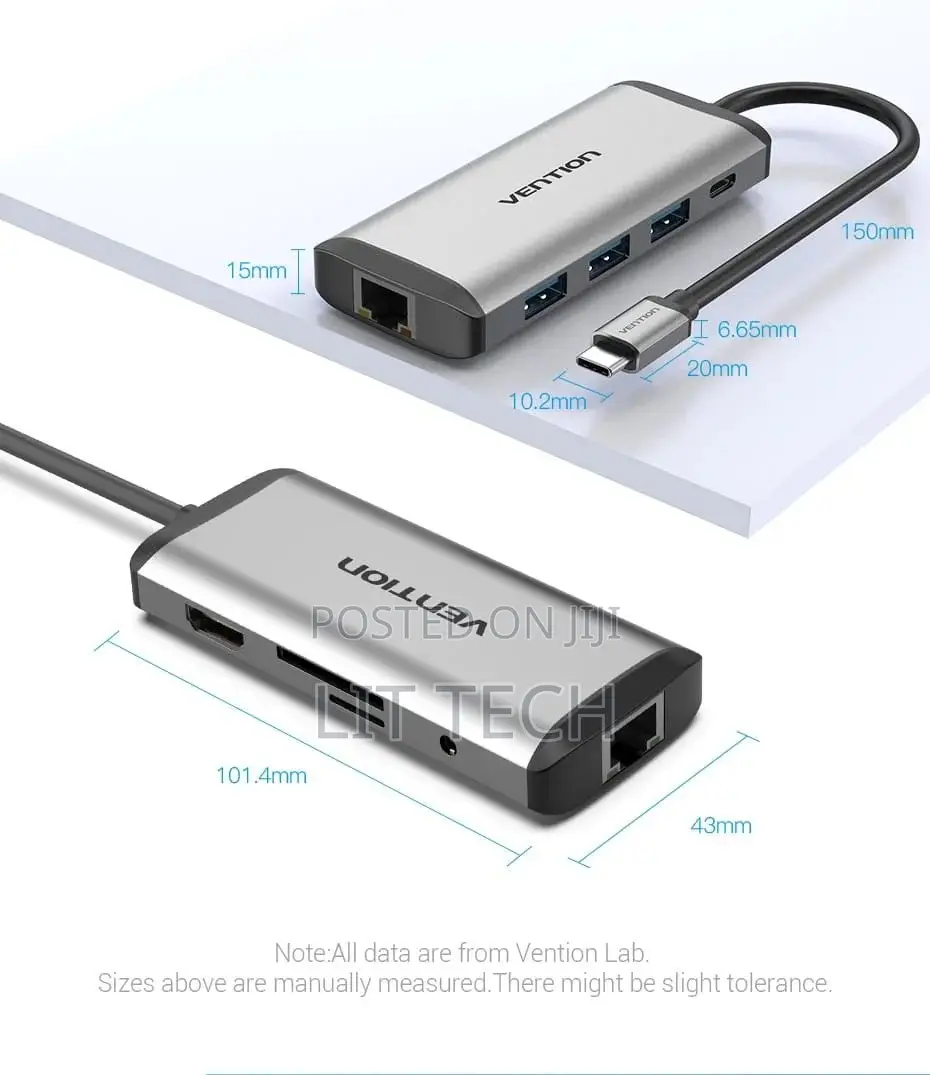 Vention THAHB 9-in-1 USB-C Multi-Function Docking Station 87w