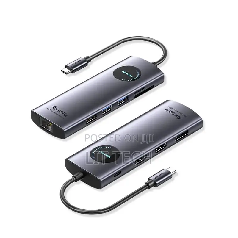 Vention TQWHB 10-in-1 USB-C Docking Station With 2 HDMI Ports