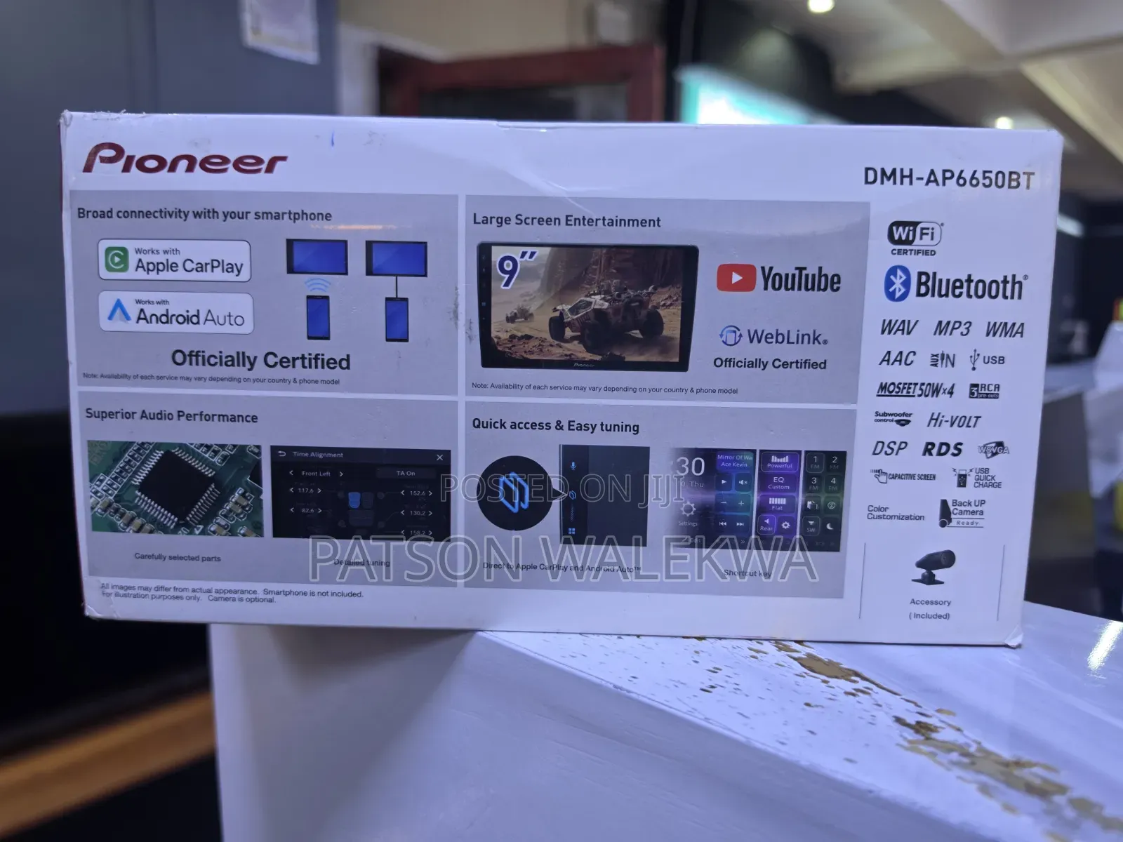 Pioneer DMH-AP6650BT 9" Wireless CarPlay / Android Auto Stereo