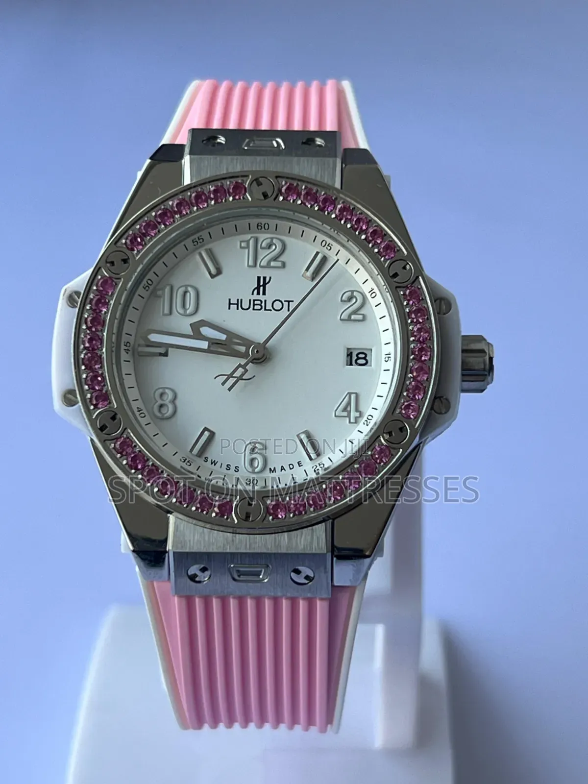 Gift Your Love!  Toptier Hublot Big Bang Watch for Women. Pink/Blue.