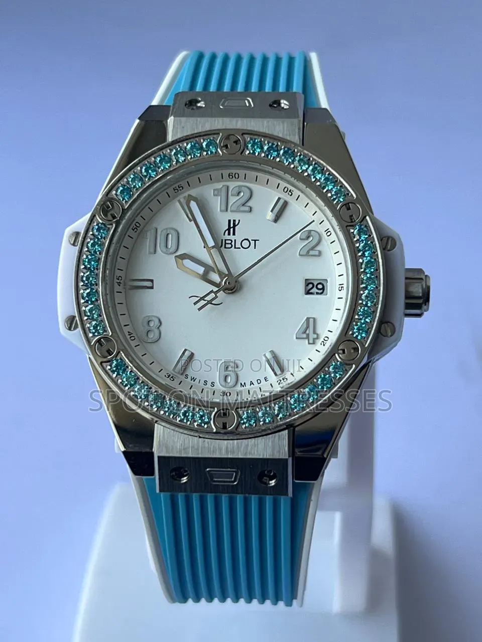 Gift Your Love!  Toptier Hublot Big Bang Watch for Women. Pink/Blue.