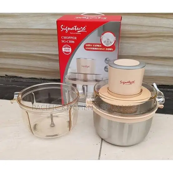 Signature Electric Chopper With Two Bowls (Sg-Ch06)