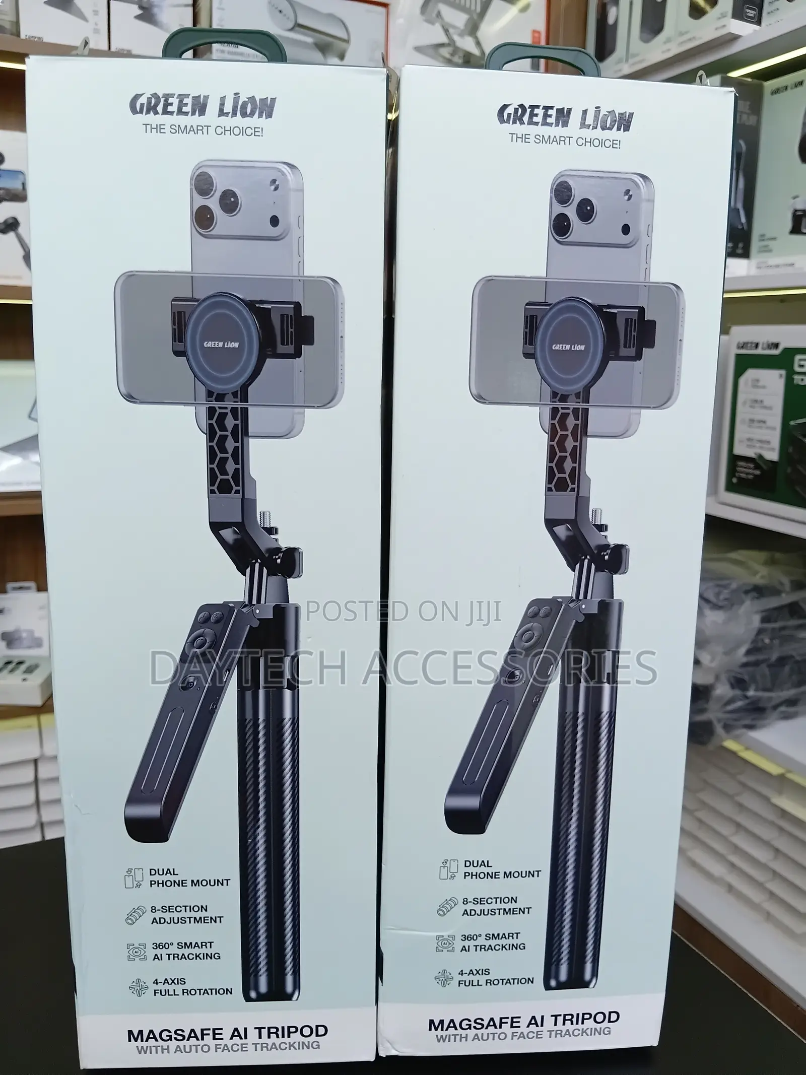 Green Lion MagSafe AI Tripod With Auto Face Tracking (GL-SSK05)