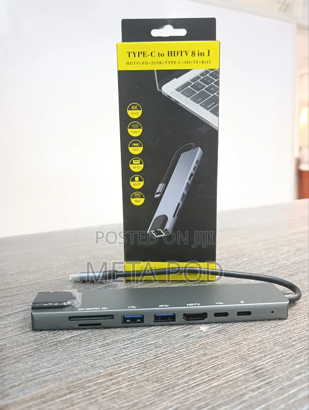 Type C to HDMI 8 in 1 USB Hub